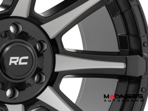 Custom Wheel 81 Series - One-Piece - Semi Gloss Black w/ Machined Spokes | 20x10 | 6x5.5 | -19mm - Rough Country 